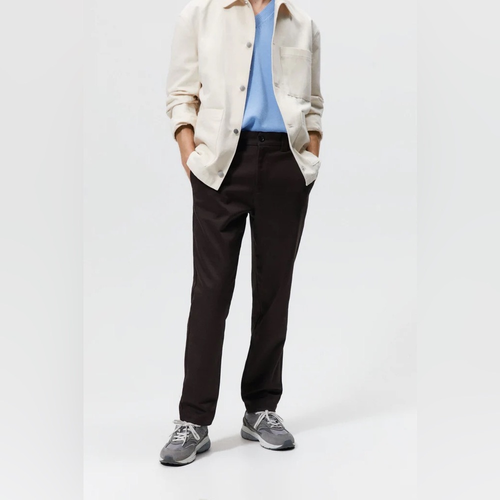 Zara Men’s Brown Chino Cotton Pants Size 30